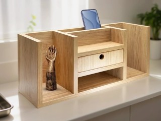 bibliotheque-etagere-de-bureau-double-avec-petit-tiroir